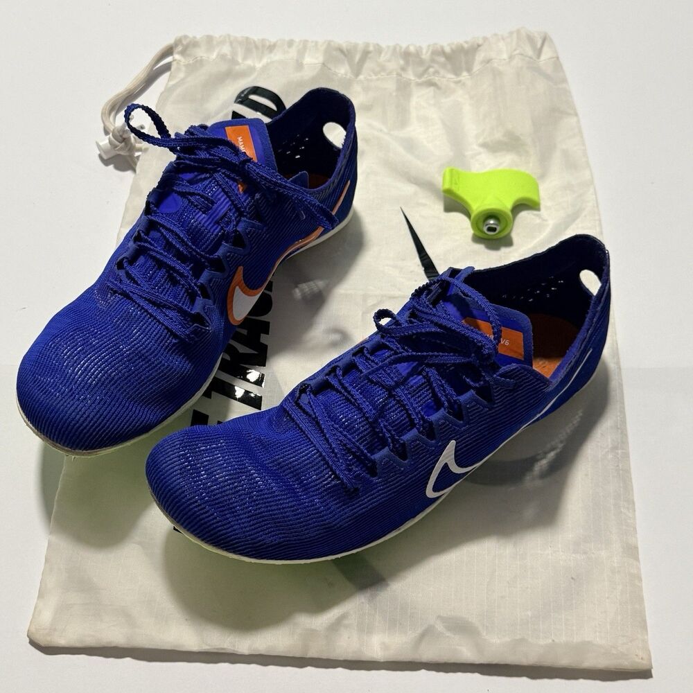 Nike Zoom Mamba V6 Men's Size 8.5 Blue Track Field Distance Spikes DR2733-400